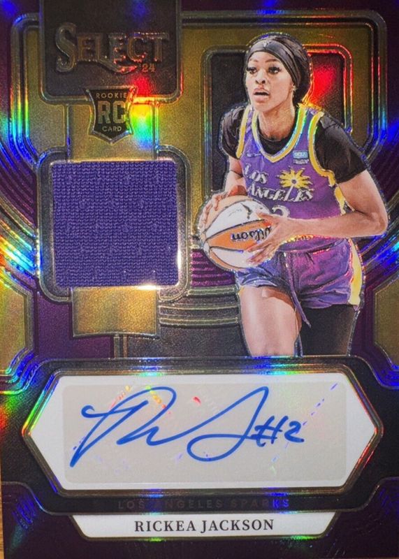 2024 Select WNBA #AM-RJ Autographed Memorabilia - Purple /99