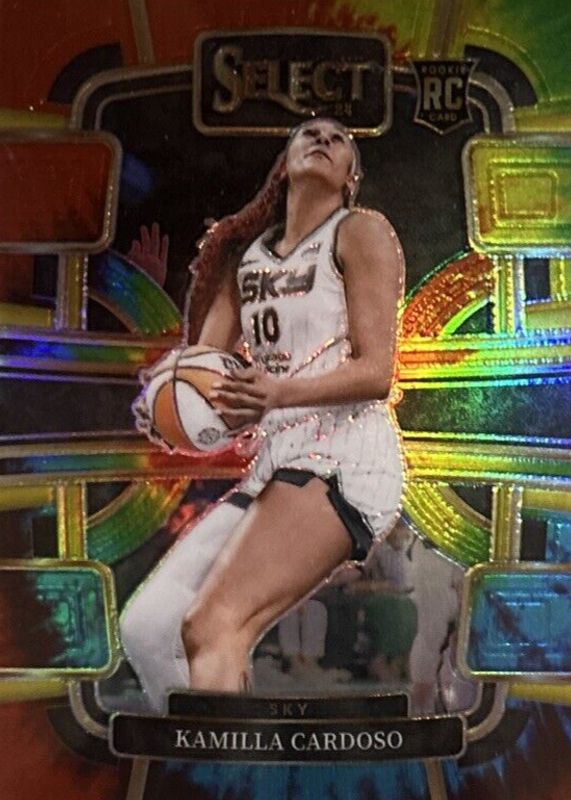 Kamilla Cardoso 2024 Select WNBA #33 Concourse Tie-Dye /25 Rookie PSA 10