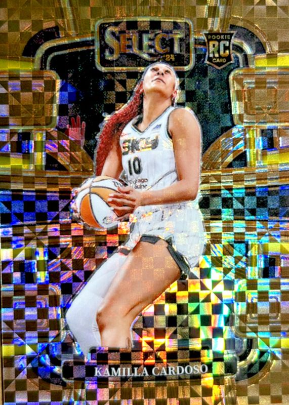 Kamilla Cardoso 2024 Select WNBA #33 Concourse Bronze Checker /49 Rookie RAW