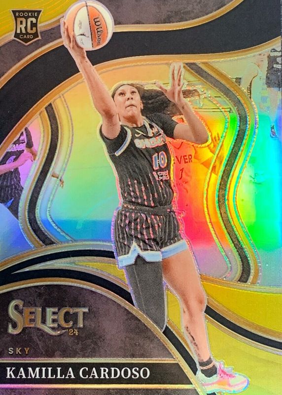 Kamilla Cardoso 2024 Select WNBA #207 Courtside Black Gold /5 Rookie SGC 9.5