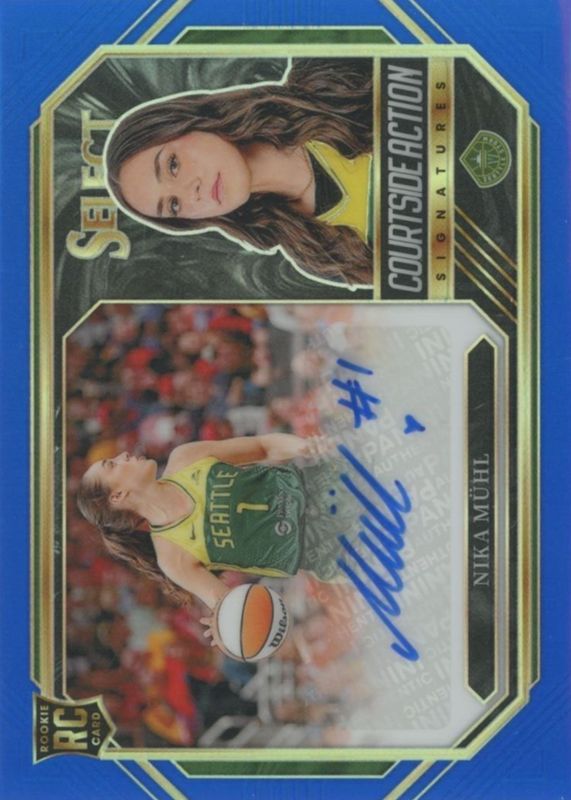 2024 Select WNBA #CSA-NM Courtside Action Signatures - Blue /49