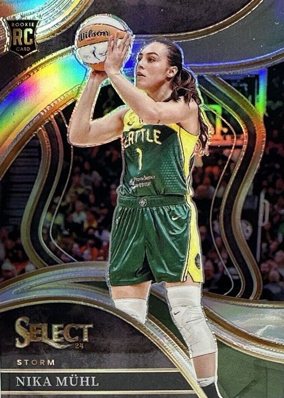 Nika Muhl 2024 Select WNBA #221 Courtside Silver Rookie PSA 10