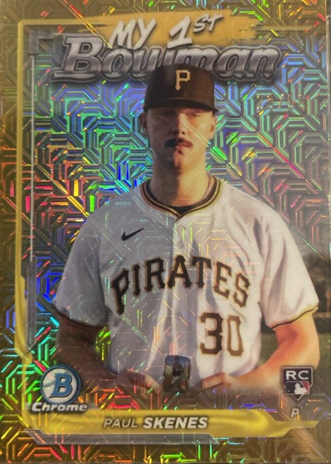 Paul Skenes 2024 Bowman Chrome Mega Box #M1B-36 My 1st Bowman 