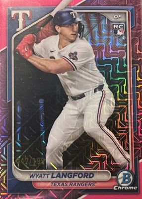 2024 Bowman Chrome Mega Box #71 Pink Mojo Refractor /199