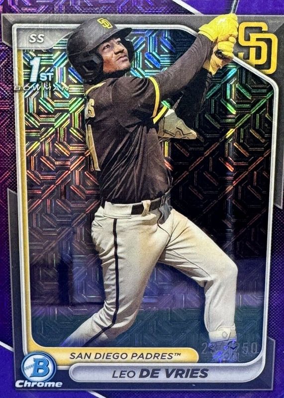 2024 Bowman Chrome Mega Box #BCP-179 Prospects - Purple Mojo Refractor /250 (1st)