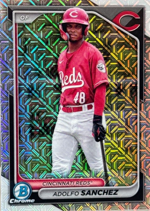 Adolfo Sanchez 2024 Bowman Chrome Mega Box #BCP-252 Prospects Image Variation (No Sunglasses) RAW