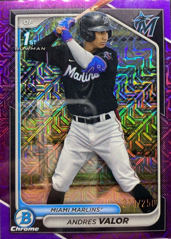 2024 Bowman Chrome Mega Box #BCP-196 Prospects - Purple Mojo Refractor /250 (1st)