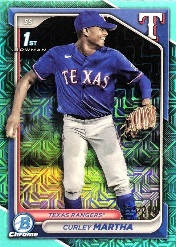 2024 Bowman Chrome Mega Box #BCP-168 Prospects - Aqua Mojo Refractor /299 (1st)