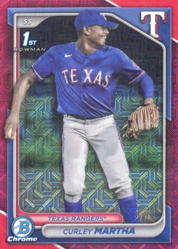 2024 Bowman Chrome Mega Box #BCP-168 Prospects - Red Mojo Refractor /5 (1st)