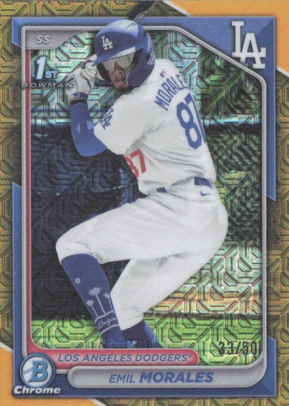 2024 Bowman Chrome Mega Box #BCP-221 Prospects - Gold Mojo Refractor /50 (1st)