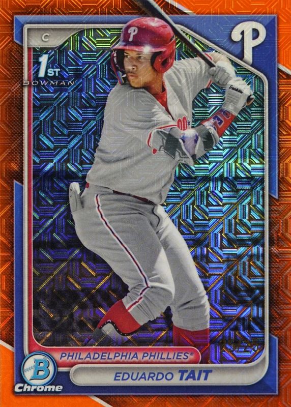 2024 Bowman Chrome Mega Box #BCP-164 Prospects - Orange Mojo Refractor /25 (1st)