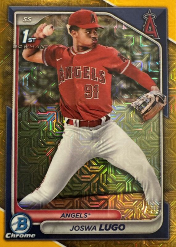 Joswa Lugo 2024 Bowman Chrome Mega Box #BCP-237 Prospects - Gold Mojo Refractor /50 (1st) PSA 10