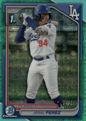 2024 Bowman Chrome Mega Box #BCP-158 Prospects - Aqua Mojo Refractor /299 (1st)