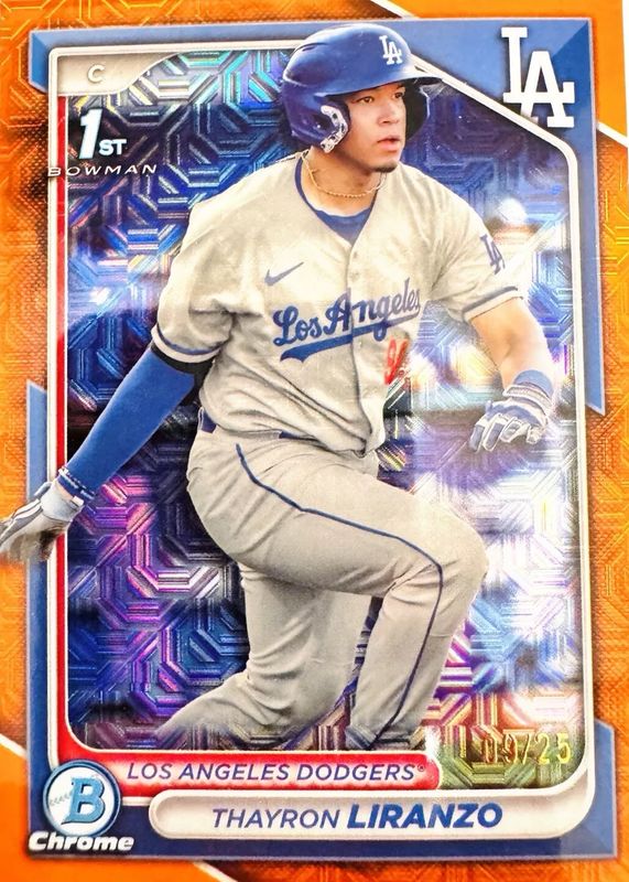 2024 Bowman Chrome Mega Box #BCP-182 Prospects - Orange Mojo Refractor /25 (1st)