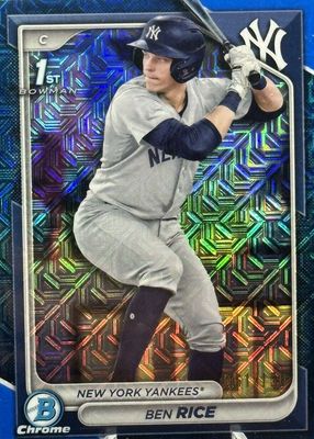 2024 Bowman Chrome Mega Box #BCP-186 Prospects - Blue Mojo Refractor /150 (1st)
