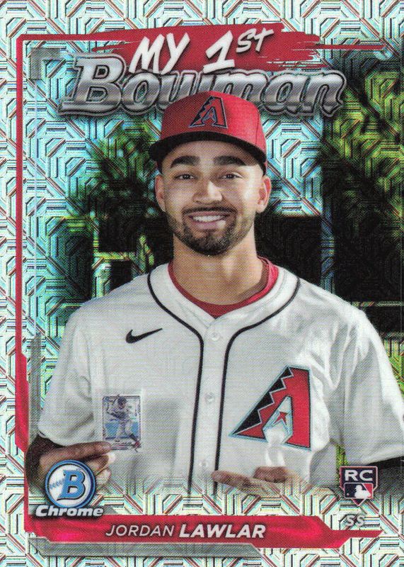 Jordan Lawlar 2024 Bowman Chrome Mega Box #M1B-12 My 1st Bowman Rookie RAW