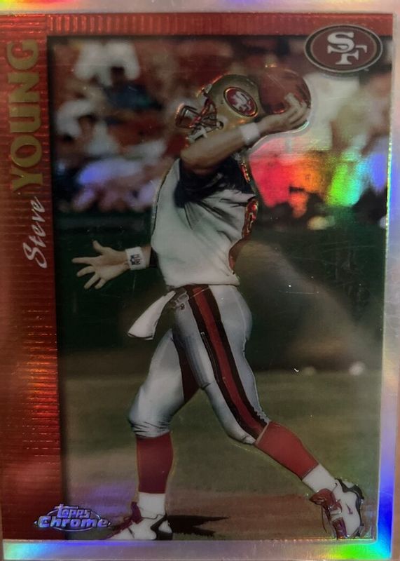 Steve Young 1997 Topps Chrome #45 Refractor BGS 9.5