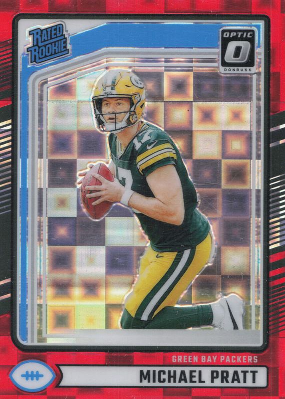 Michael Pratt 2024 Donruss #339 Optic Preview - Red Pandora Rookie PSA 10