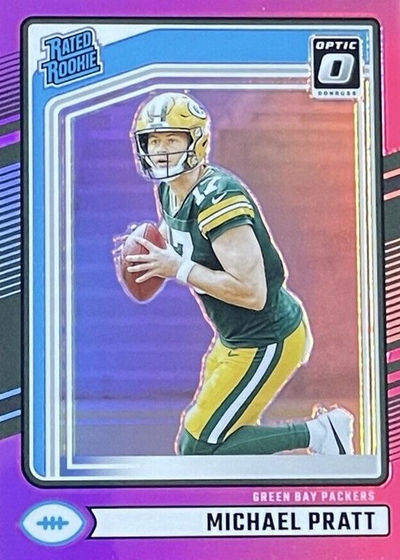 Michael Pratt 2024 Donruss #339 Optic Preview - Pink Rookie RAW