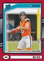 Bo Nix 2024 Donruss 369 Press Proof Red Price Guide Sports Card Investor