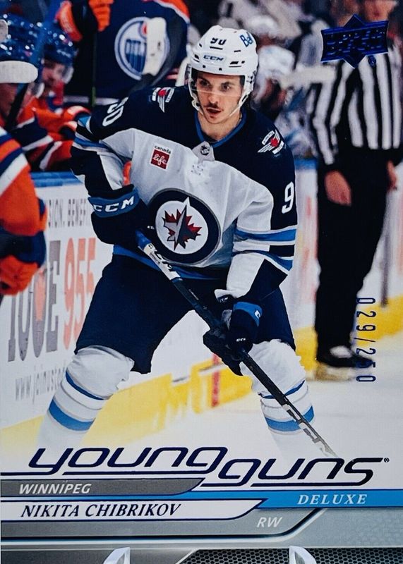 Nikita Chibrikov 2024 Upper Deck #245 Young Guns - Deluxe /250 Rookie SGC 9