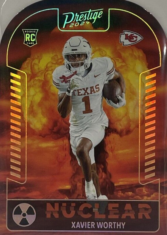 Xavier Worthy 2024 Prestige #N-XWY Nuclear /(SSP) Rookie RAW