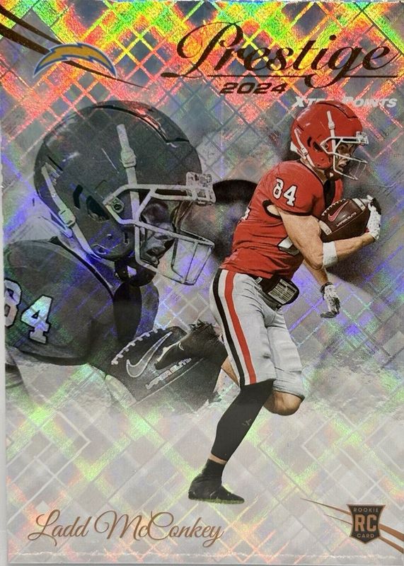 Ladd McConkey 2024 Prestige #331 Diamond Xtra Points Rookie RAW
