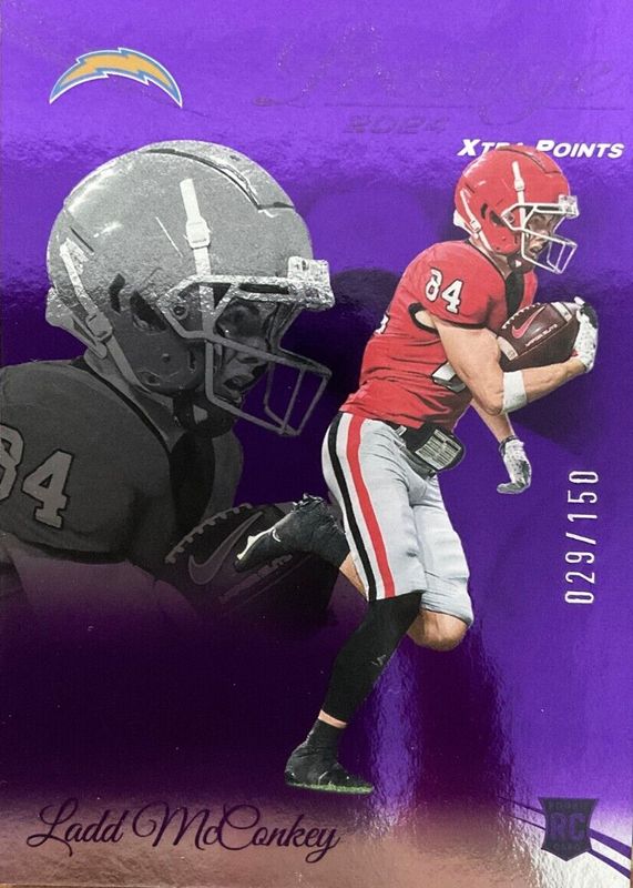 Ladd McConkey 2024 Prestige #331 Purple Xtra Points /150 Rookie RAW