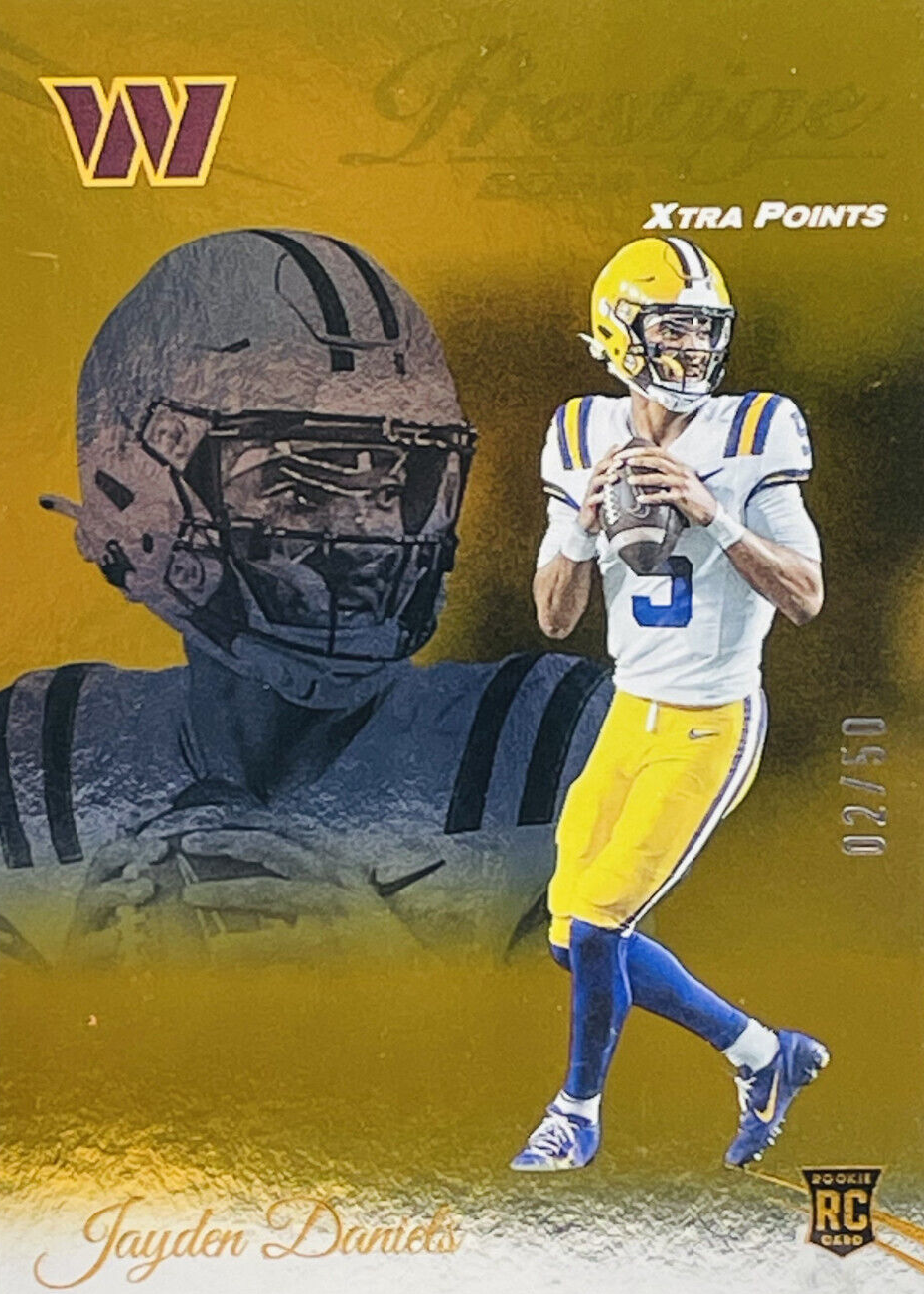 Jayden Daniels 2024 Prestige #302 Orange Xtra Points /50 Price