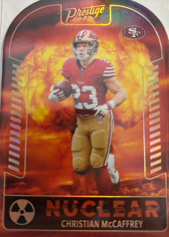 Christian McCaffrey 2024 Prestige #N-CMY Nuclear /(SSP) RAW