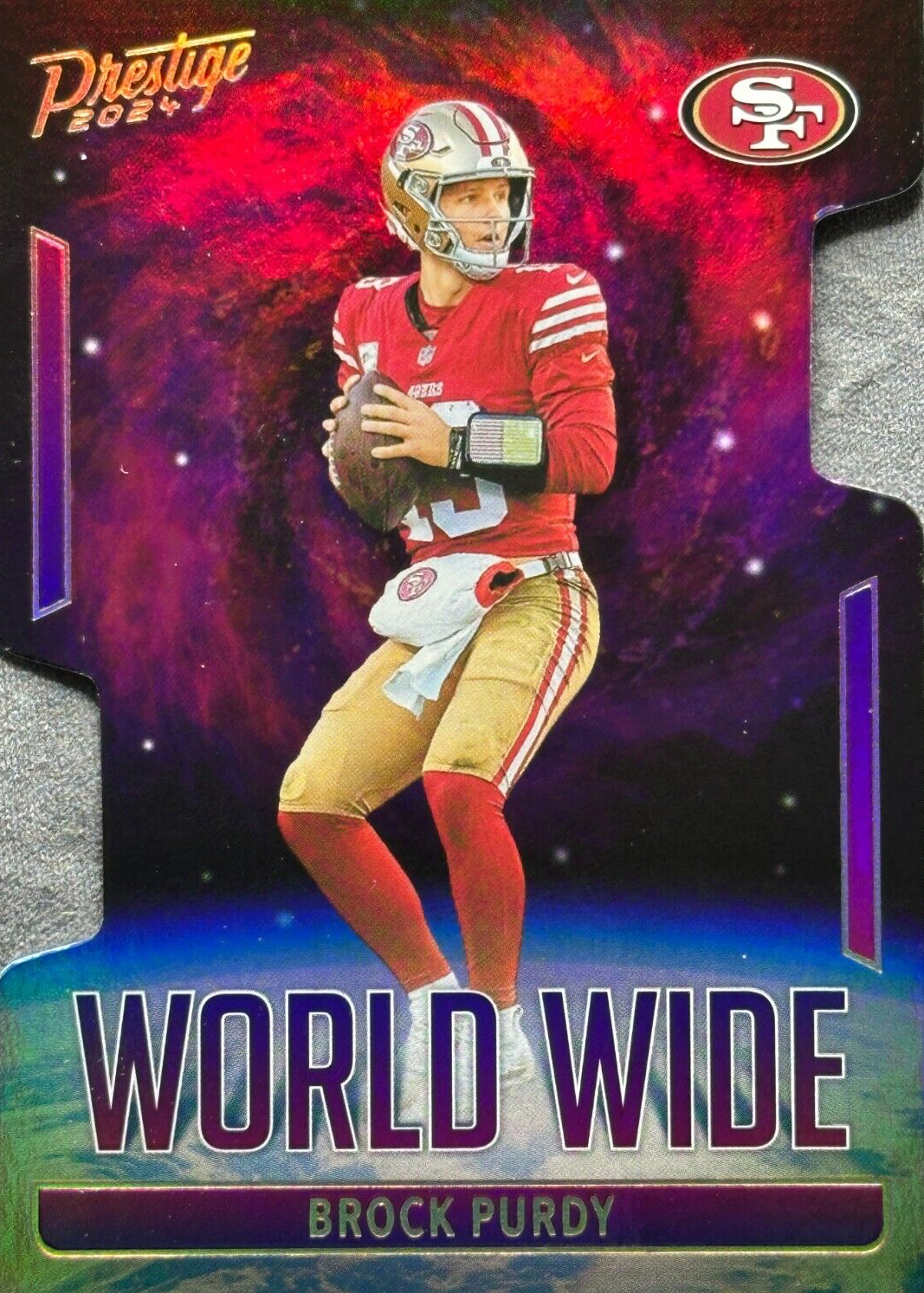 Brock Purdy 2024 Prestige #WW-BPY World Wide /(SSP) Price Guide