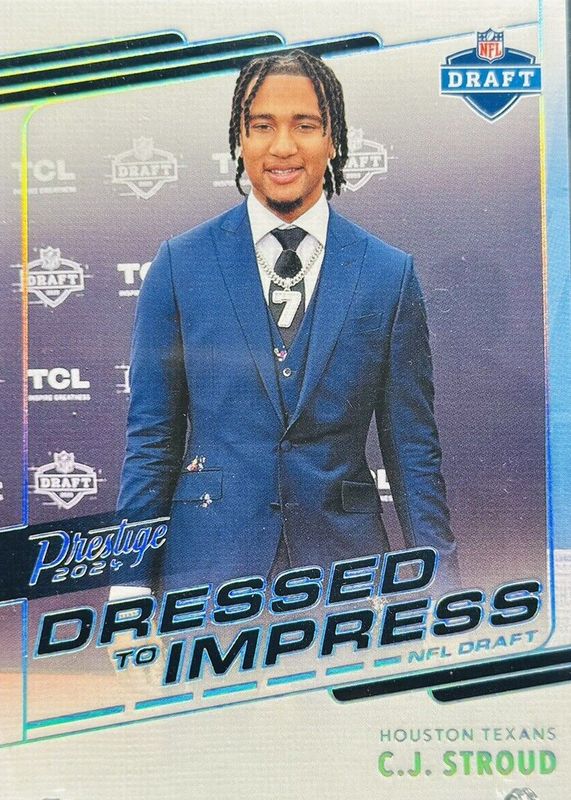 CJ Stroud 2024 Prestige #DTI-CSD Dressed to Impress /(SSP) RAW