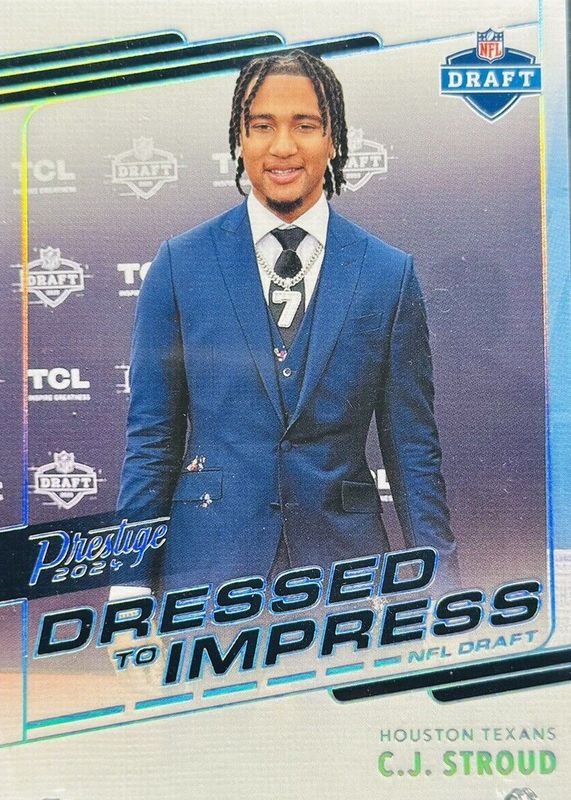 CJ Stroud 2024 Prestige #DTI-CSD Dressed to Impress /(SSP) PSA 10