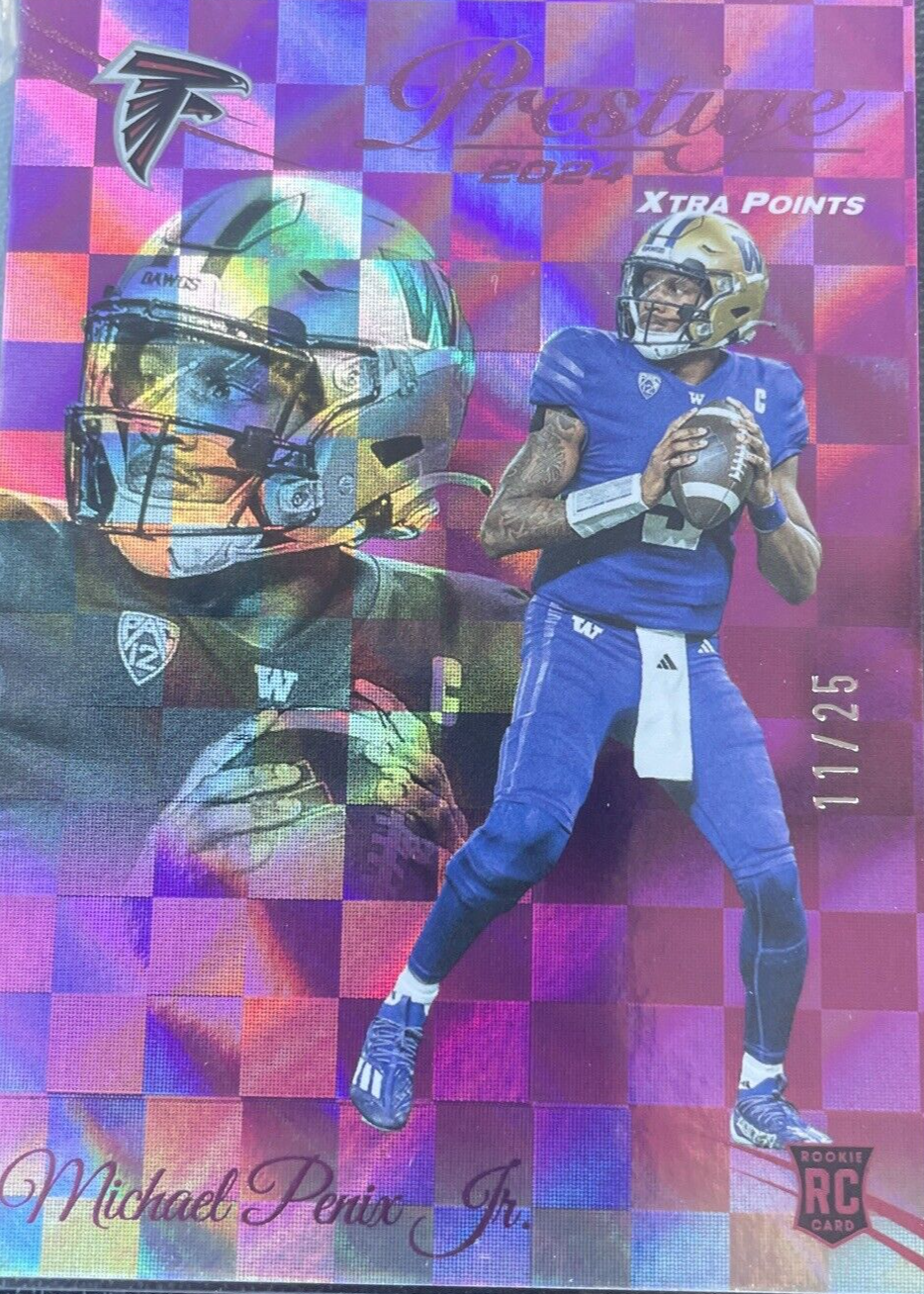 Michael Penix Jr. 2024 Prestige #335 Pink Premium Xtra Points /25