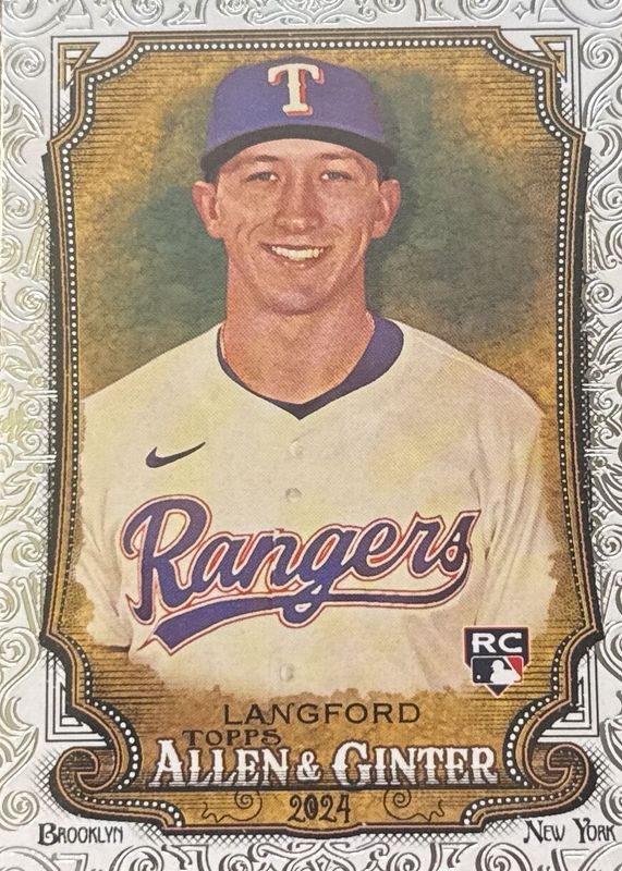 Wyatt Langford 2024 Topps Allen & Ginter #278 Foil Filigree Rookie PSA 10