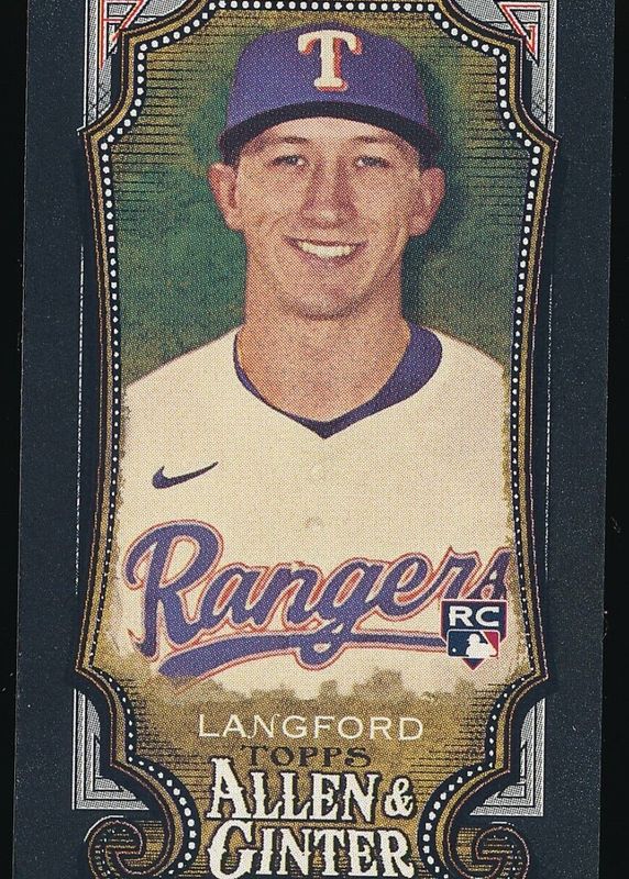 Wyatt Langford 2024 Topps Allen & Ginter #278 Black Border Mini Rookie RAW