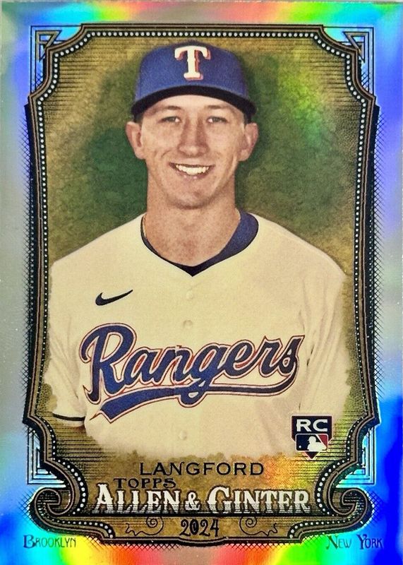 Wyatt Langford 2024 Topps Allen & Ginter #278 Chrome - Refractor Rookie PSA 10