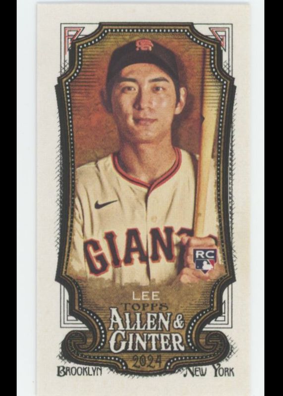 Jung Hoo Lee 2024 Topps Allen & Ginter #269 Mini Rookie PSA 10