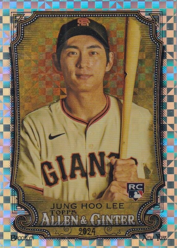 Jung Hoo Lee 2024 Topps Allen & Ginter #269 Chrome - X-Fractor Rookie PSA 10