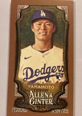 2024 Topps Allen & Ginter #201 Gold Border Mini