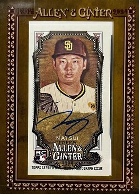 2024 Topps Allen & Ginter #MA-YM Framed Mini Auto