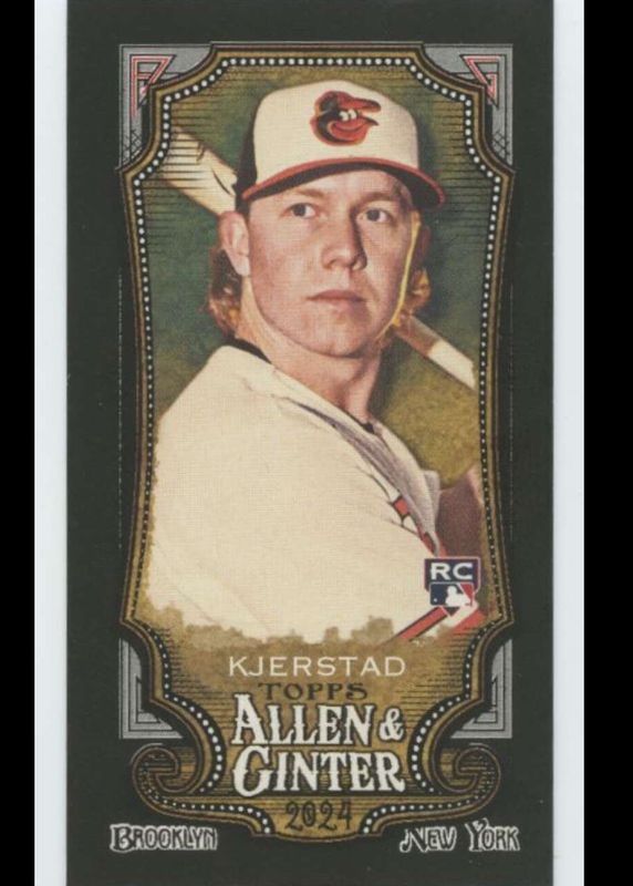 Heston Kjerstad 2024 Topps Allen & Ginter #49 Black Border Mini Rookie PSA 10