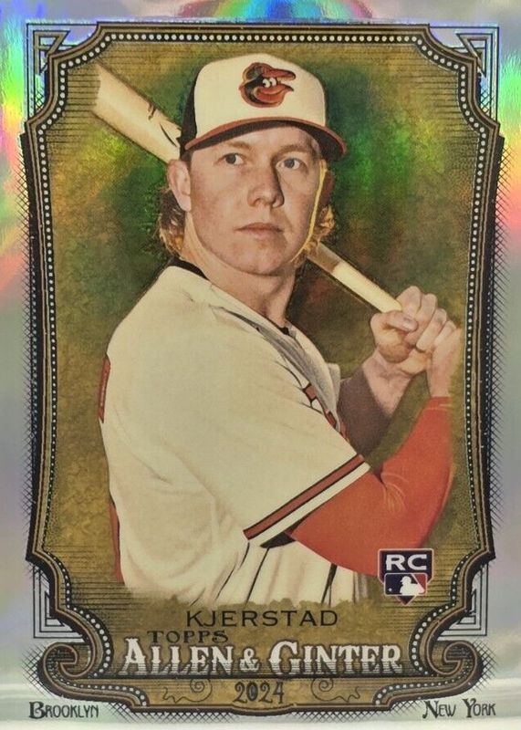 Heston Kjerstad 2024 Topps Allen & Ginter #49 Chrome - Refractor Rookie BGS 9