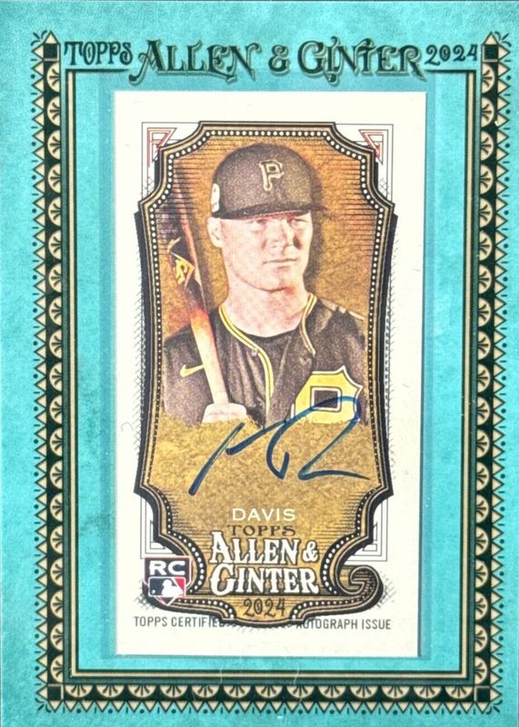 Henry Davis 2024 Topps Allen & Ginter #MA-HD Framed Mini Auto - Blue Frame /50 Rookie PSA 10