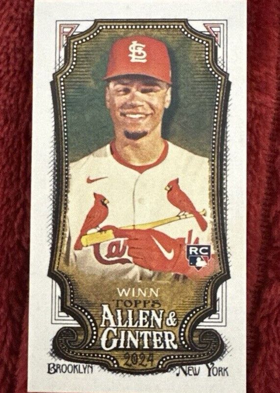 Masyn Winn 2024 Topps Allen & Ginter #24 Allen & Ginter Back Mini Rookie RAW