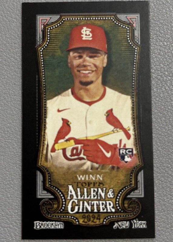 Masyn Winn 2024 Topps Allen & Ginter #24 Black Border Mini Rookie RAW