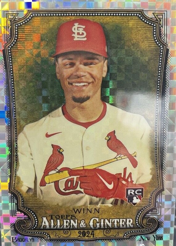 Masyn Winn 2024 Topps Allen & Ginter #24 Chrome - X-Fractor Rookie RAW