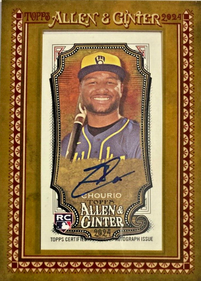 Jackson Chourio 2024 Topps Allen & Ginter #MA-JCHO Framed Jackson Chourio 2024 Topps Allen & Ginter #MA-JCHO Framed