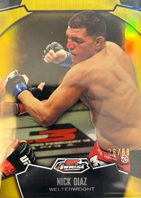 2012 Topps Finest UFC #26 Gold Refractor /88