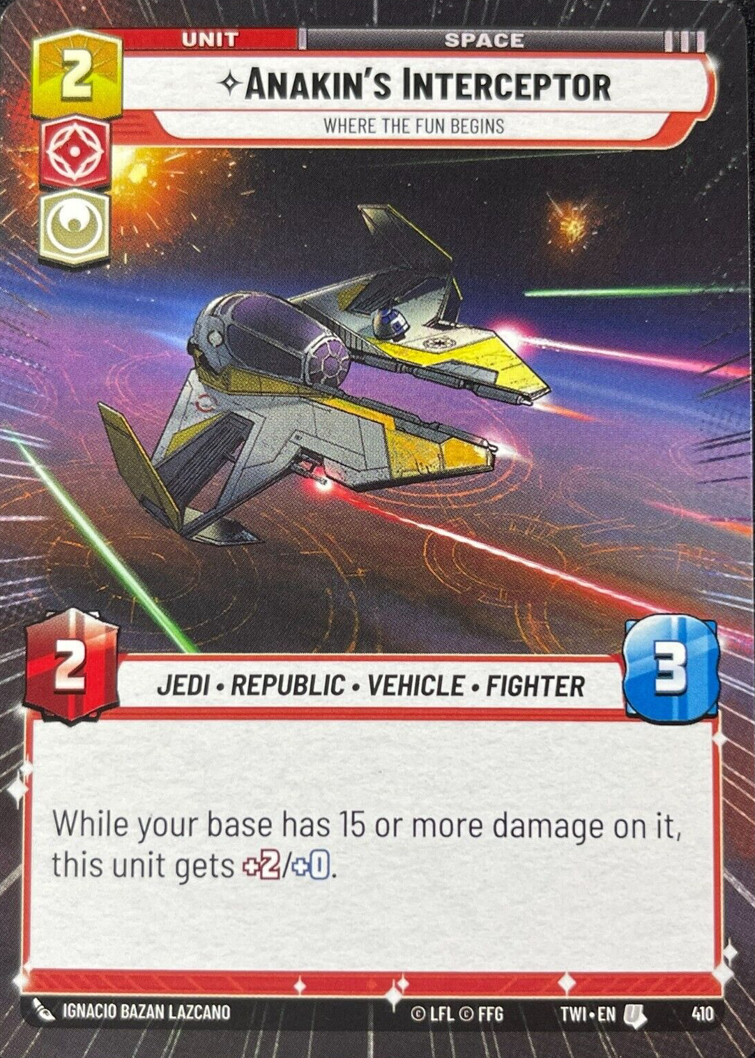 Anakin's Interceptor 2024 Twilight of the Republic #410 Hyperspace
